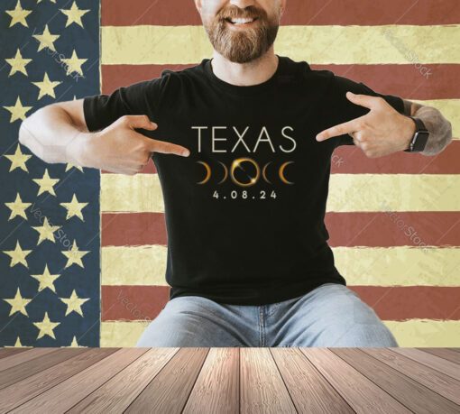 Solar Eclipse 2024 Shirt State Texas Total Solar Eclipse T-Shirt