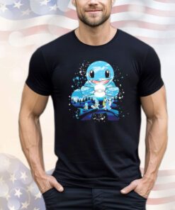 Squirtle Wartortle and Blastoise water evolution painting Shirt