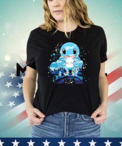 Squirtle Wartortle and Blastoise water evolution painting Shirt