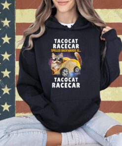 Tacocat Racecar Spelled Backwards Funny Mexican Car Taco Cat T-Shirt
