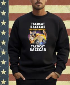 Tacocat Racecar Spelled Backwards Funny Mexican Car Taco Cat T-Shirt