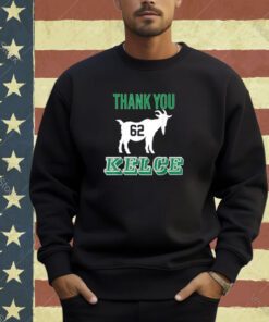 Thank You Goat Kelce 62 Jason Kelce T-Shirt