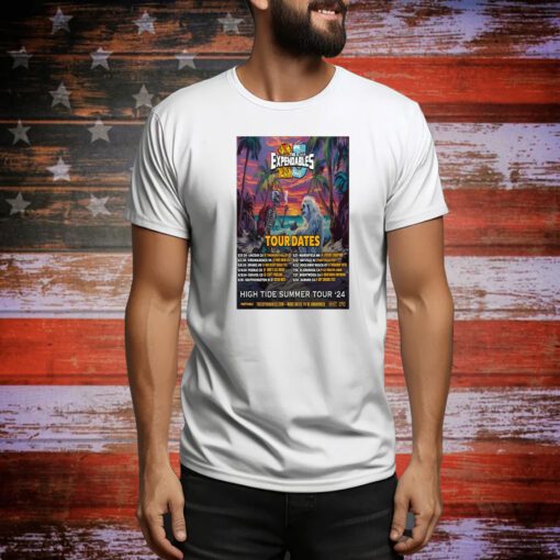 The Expendables High Tide Summer Tour 2024 Poster t-shirt