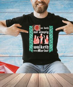 The Lord of the Rings one doth not simply walketh into Mordor T-shirt