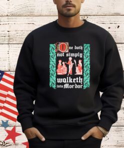 The Lord of the Rings one doth not simply walketh into Mordor T-shirt