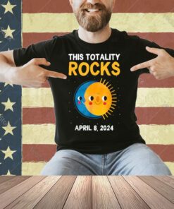 This Totality Rocks Funny Total Solar Eclipse 2024 Boys Kids T-Shirt