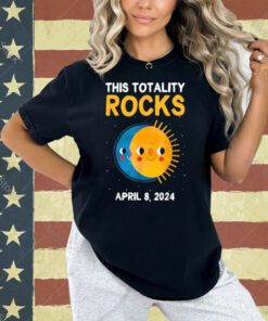 This Totality Rocks Funny Total Solar Eclipse 2024 Boys Kids T-Shirt