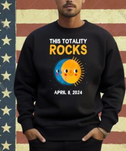 This Totality Rocks Funny Total Solar Eclipse 2024 Boys Kids T-Shirt