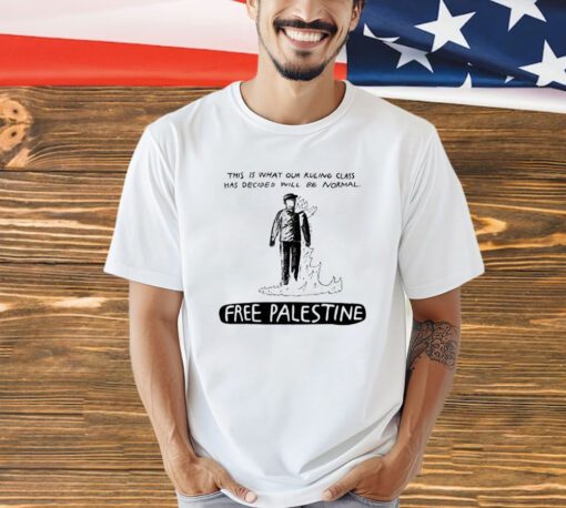 This is what our ruling class has decided will be normal free Palestine shirt