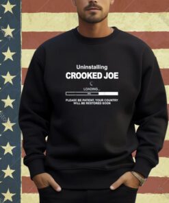Uninstalling Crooked Joe, Funny Anti-Biden T-Shirt