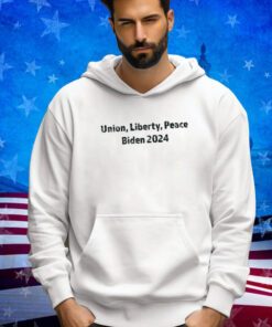 Union, Liberty, Peace. Biden 2024 - Unisex T-shirt