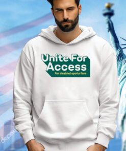 United for access for disabled sports fans T-shirt