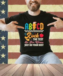 Vintage Testing ABCD Rock The Test Day Teachers Students T-Shirt