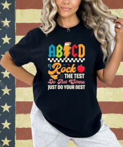 Vintage Testing ABCD Rock The Test Day Teachers Students T-Shirt
