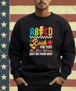 Vintage Testing ABCD Rock The Test Day Teachers Students T-Shirt