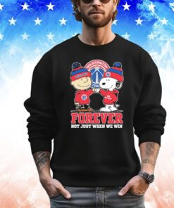 Washington Wizards Snoopy and Charlie Brown forever not just when we win Shirt