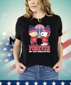 Washington Wizards Snoopy and Charlie Brown forever not just when we win Shirt