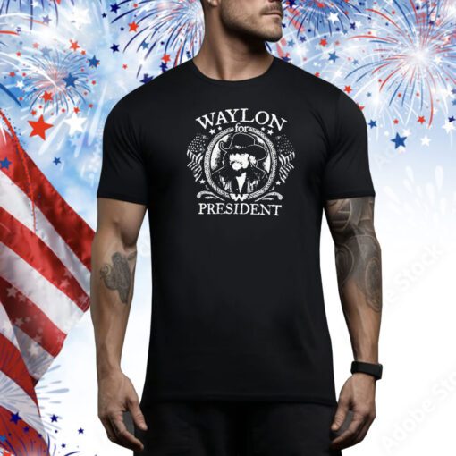Waylon For President Circle Photo Men’s t-shirt