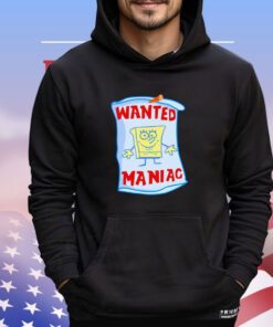 Young Mantis wearing wanted maniac Shirt