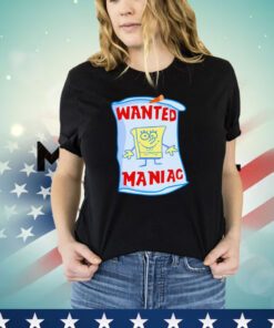Young Mantis wearing wanted maniac Shirt