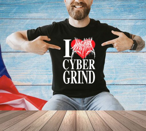 Zombieshark I Love Cybergrind T-Shirt