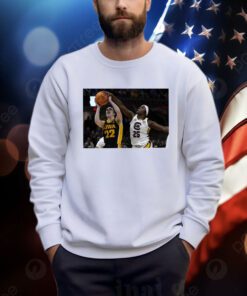 Johnson Blocks A Shot By Iowa Guard Caitlin Clark Funny Shirts