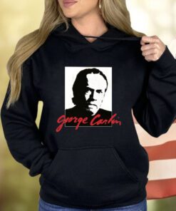 Mike Cessario Wearing George Carlin Sometimes A Little Brain Damage Can Help Shirts