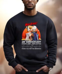 Mars Attacks 28th Anniversary 1996-2024 Thank You For The Memories Shirts
