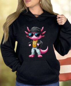 Cool Axolotl Hodler Sunglasses Neckless Bitcoin Bitcoin Shirts
