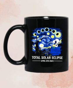 Snoopy and Woodstock Total Solar Eclipse 2024 Mug