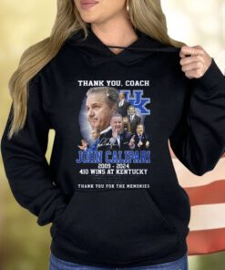 John Calipari 2009-2024 410 Wins At Kentucky Thank You For The Memories Shirt