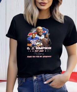 OJ Simpson 1947-2024 Thank You For The Memories Shirts