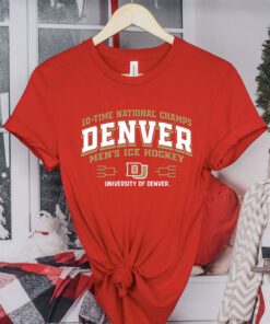 Denver Pioneers 10-Time Ncaa Men’s Ice Hockey National Champions Banner Shirt