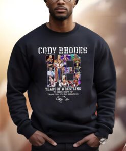 Cody Rhodes 18 Years Of Wrestling 2006-2024 Thank You For The Memories Shirts