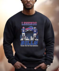 Bills Legends Smith Simpson Thank You For The Memories Shirts