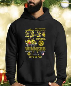 Uefa Champions League Playoffs Winners Borussia Dortmund 4 2 Atletico Madrid Lets Go Psg Shirts