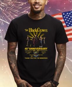 The Black Crowes 40th Anniversary 1984-2024 Thank You For The Memories Shirts