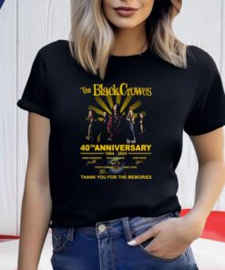 The Black Crowes 40th Anniversary 1984-2024 Thank You For The Memories Shirts