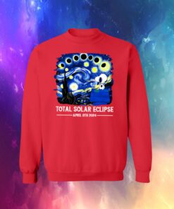 Snoopy and Woodstock Total Solar Eclipse 2024 Sweatshirt Shirt