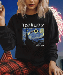 Art Solar Eclipse 2024 Totality April 8 Shirt