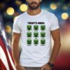 Garret Minecraft Boys' Today's Mood Creeper Faces Shirts