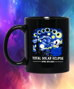 Snoopy and Woodstock Total Solar Eclipse 2024 Mug
