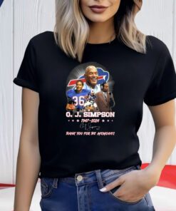 OJ Simpson 1947-2024 Thank You For The Memories Shirt