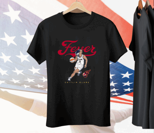 Caitlin Clark Fever Fanatics Motion Tee Shirt