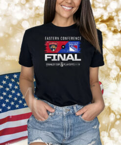 Florida Panthers Vs New York Rangers Fanatics 2024 Eastern Conference Finals Matchup Shirt
