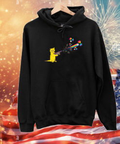 Gary the cat goes pew pew PRIDE! T-Shirt