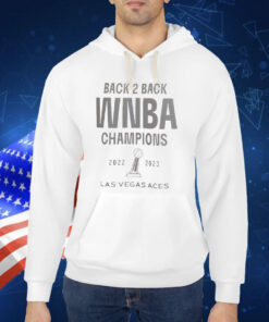 Las Vegas Aces Nike Back-To-Back Wnba Champions Banner Celebration Shirt