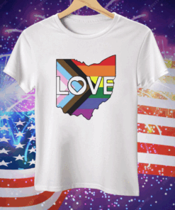 Ohio Love Progress Pride Tee Shirt