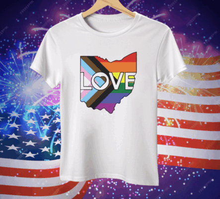 Ohio Love Progress Pride Tee Shirt