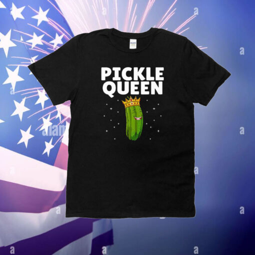 Pickle Queen Funny Cucumber Pickle Girl T-Shirt